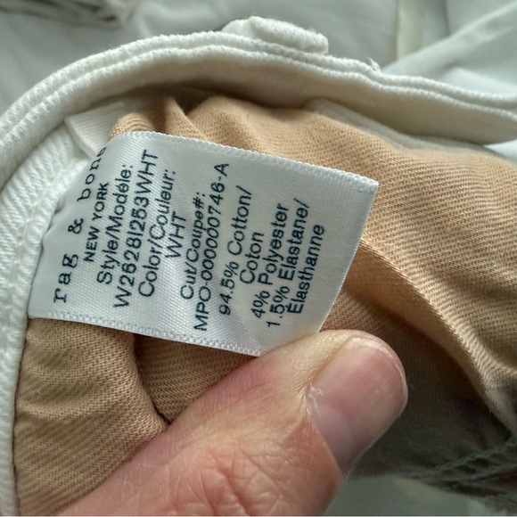 Rag & Bone Nina High High Rise Ankle Skinny Jeans White 29 - Picture 11 of 11